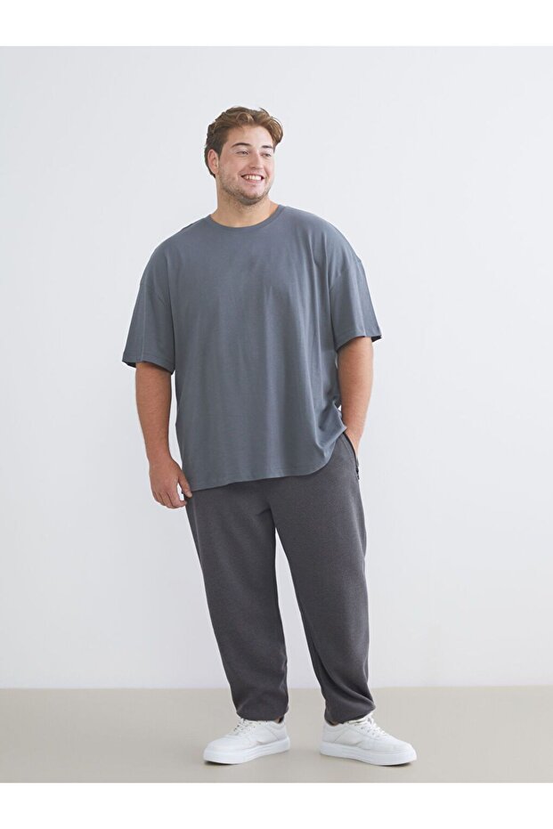 XSIDE Büyük Beden Standart Kalıp Erkek Jogger Eşofman Altı - 1