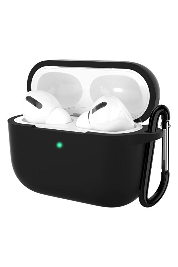 Flexible Silicone Case Cover Compatible with AirPods Pro - Black