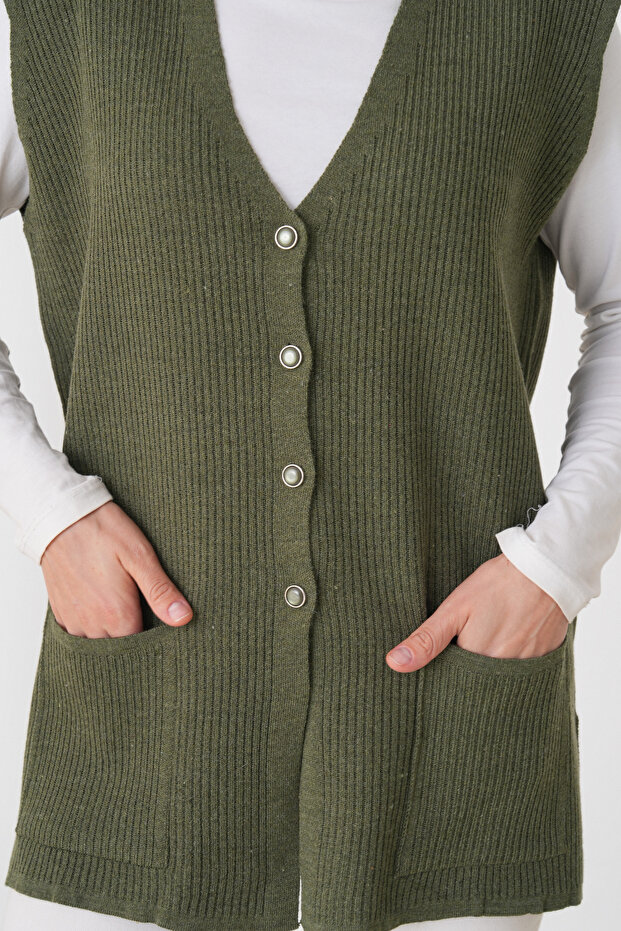 Mother Women's Knitwear Ribbed Wool Vest