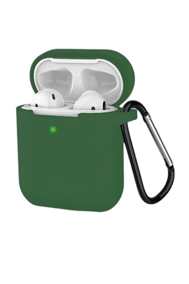 Flexible Silicone Case Cover Compatible with AirPods 1/2 - Green