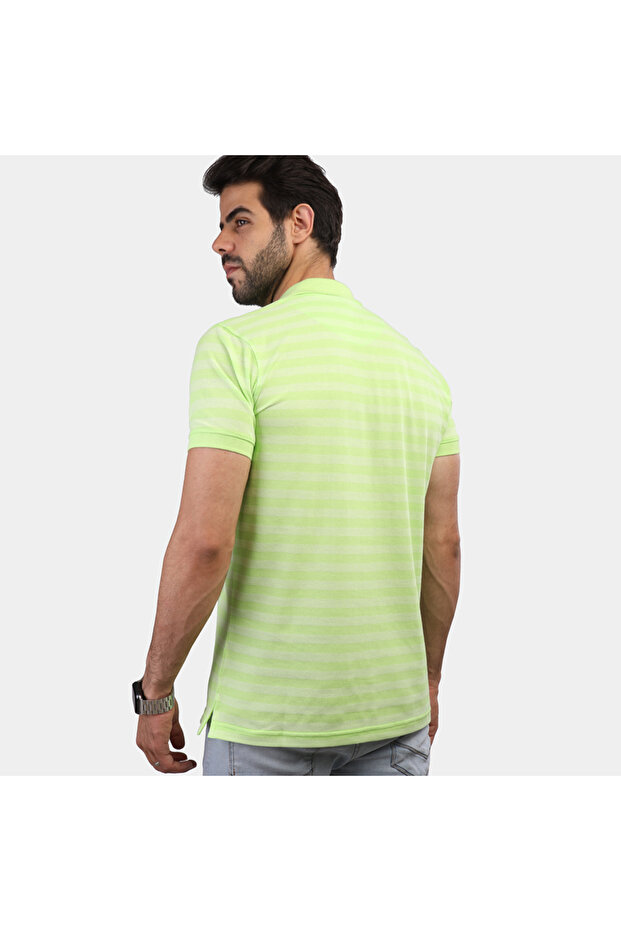 قميص بولو رجالي - أخضر - 3