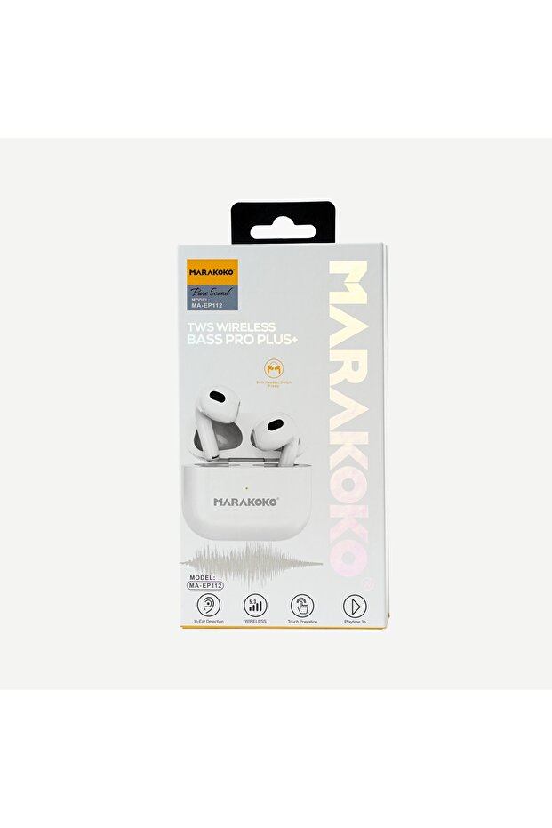 Wireless earbuds with clear, loud sound. Bluetooth headphones with a built-in high-definition microphone. Touch-sensitive Bluetooth headphones. - 2