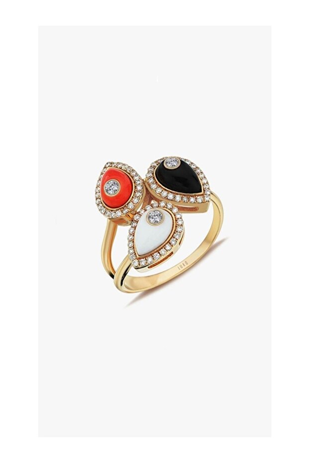 Colorful Mineral Self-Adjustable Design Ring