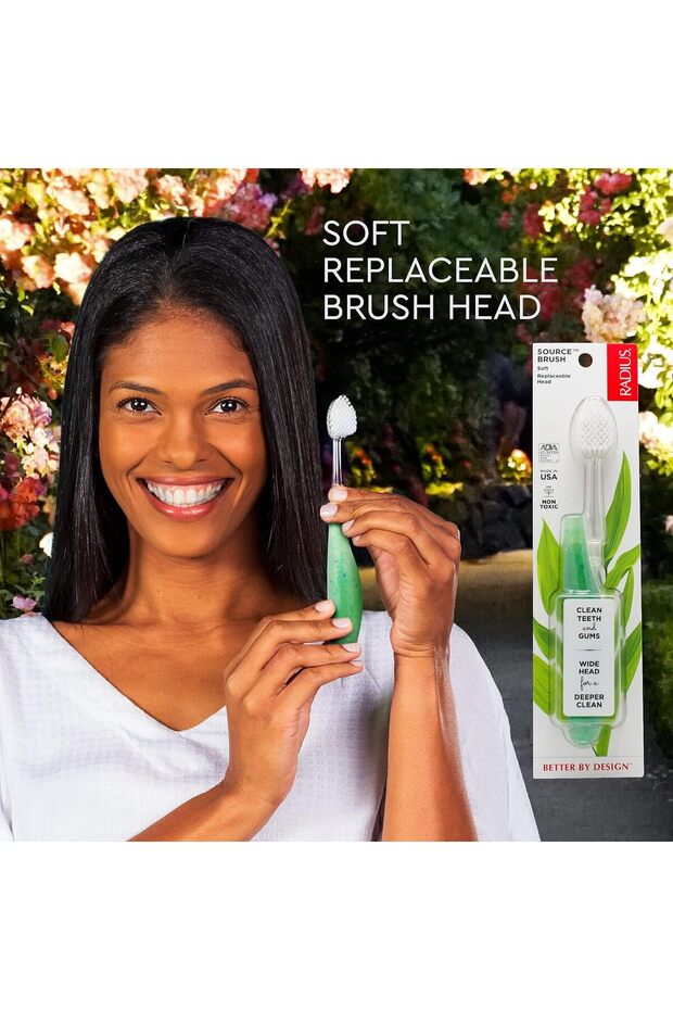 فرشاة أسنان سورس فلوس، ناعمة (خشبية) - 1