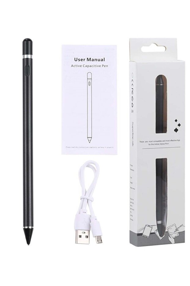 Active Stylus Pen – Universal Digital Pencil for iPhone, iPad & Android – Fine Tip, Rechargeable