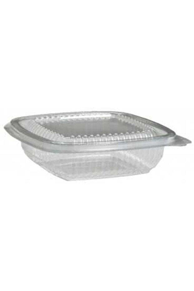 Transparent PET containers with attached lid 150 cc, 100 pcs/set, 7 sets/box - 1