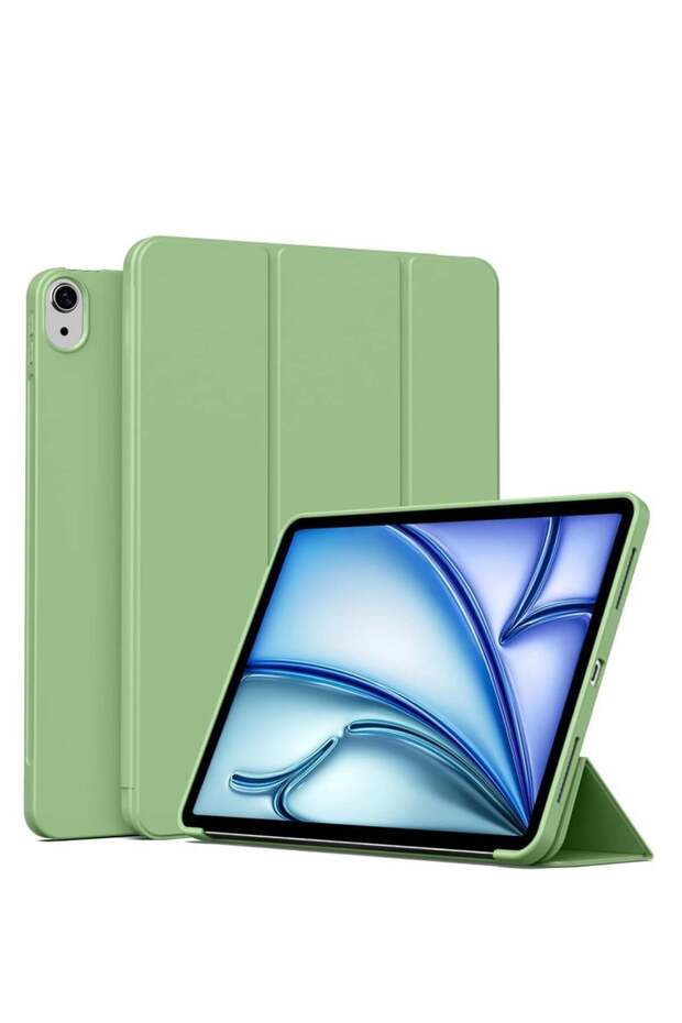 SmartGrist Case for iPad Air 11" M2 (2024) — Fits iPad Air 5th/4th Gen 10.9", Slim Folio, Light Gr