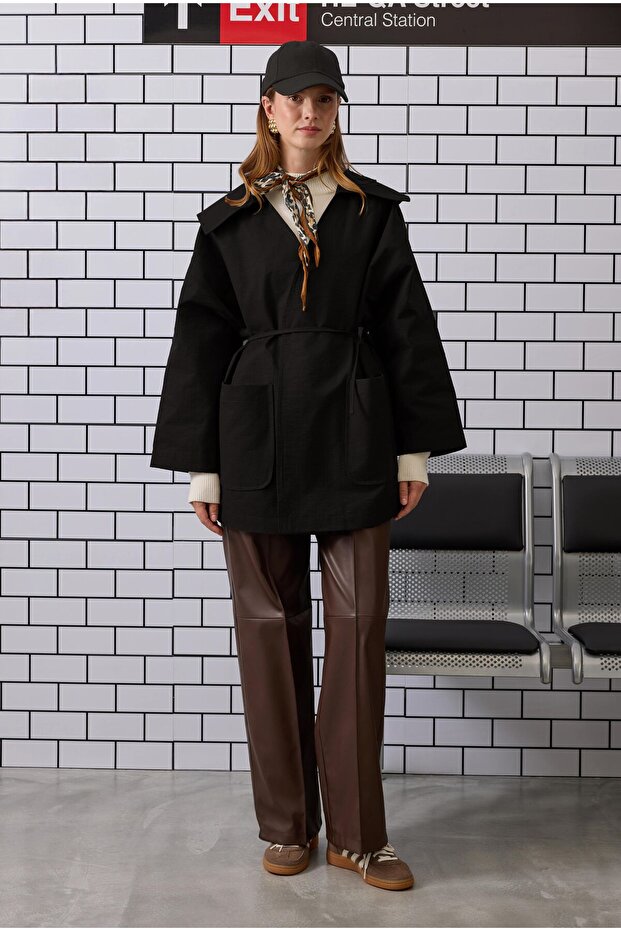 Kimono Ceket Siyah - 2