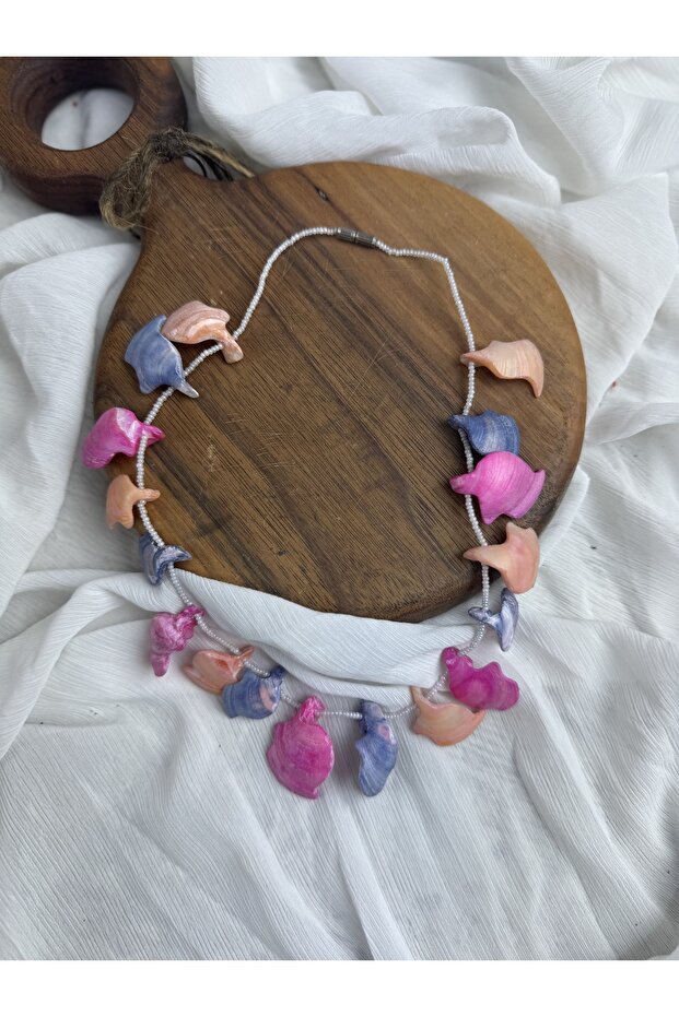 El yapımı taşlı kolye - 2