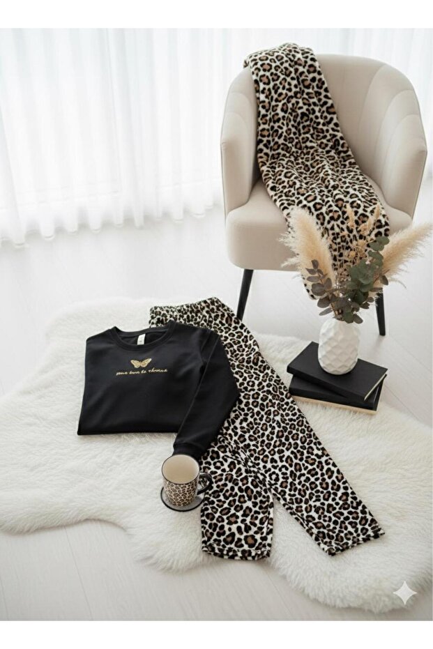 طقم بيجامة ساندي سوفت مقاس كبير - 2