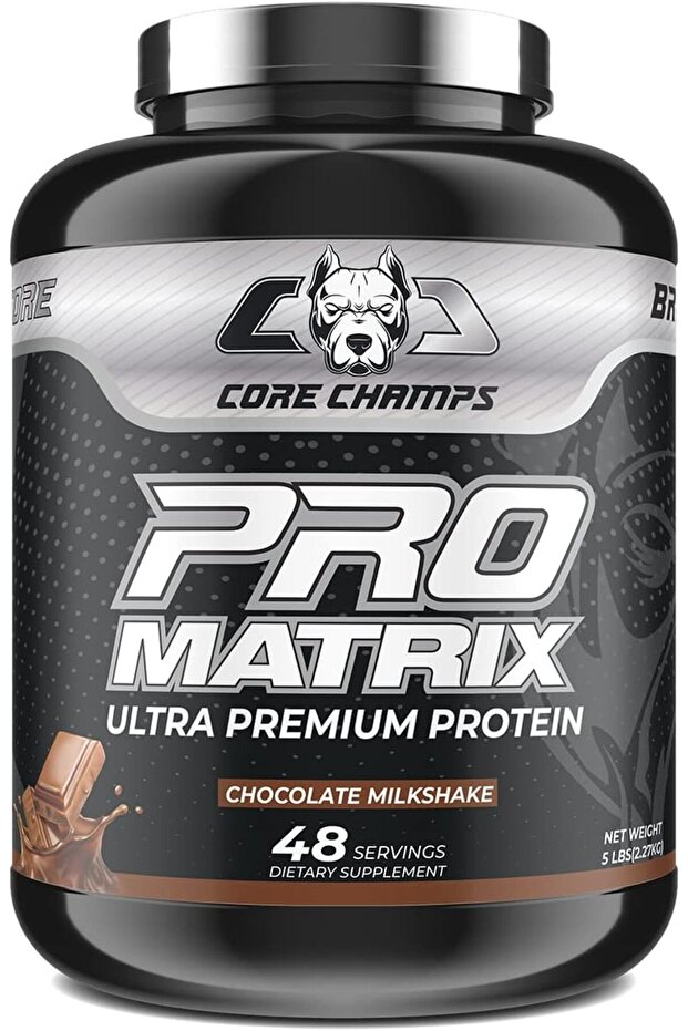 PRO MATRIX Premium Protein Blend - Chocolate Milkshake, 5 lbs (2.27 kg), 48 Servings