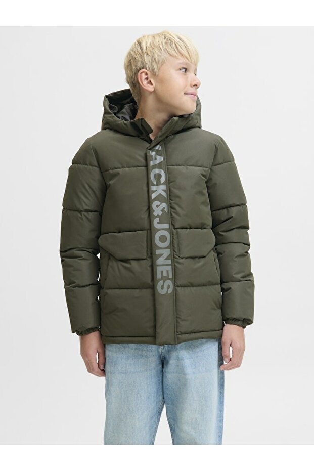 Boy's Green Jcospeed Puffer Sn Jnr Coat 12246122-Duffelbag