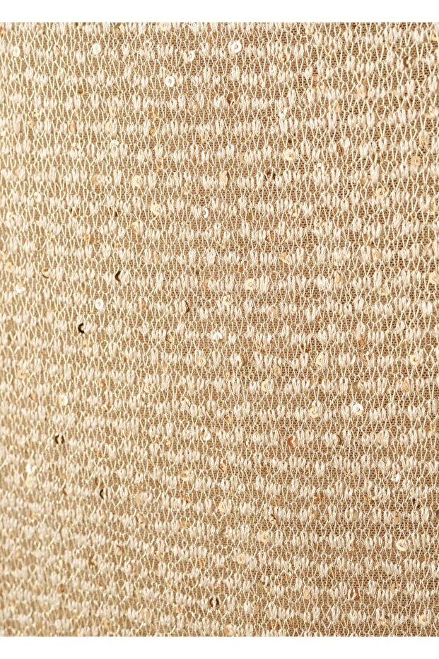 Payet detaylı triko elbise - 5