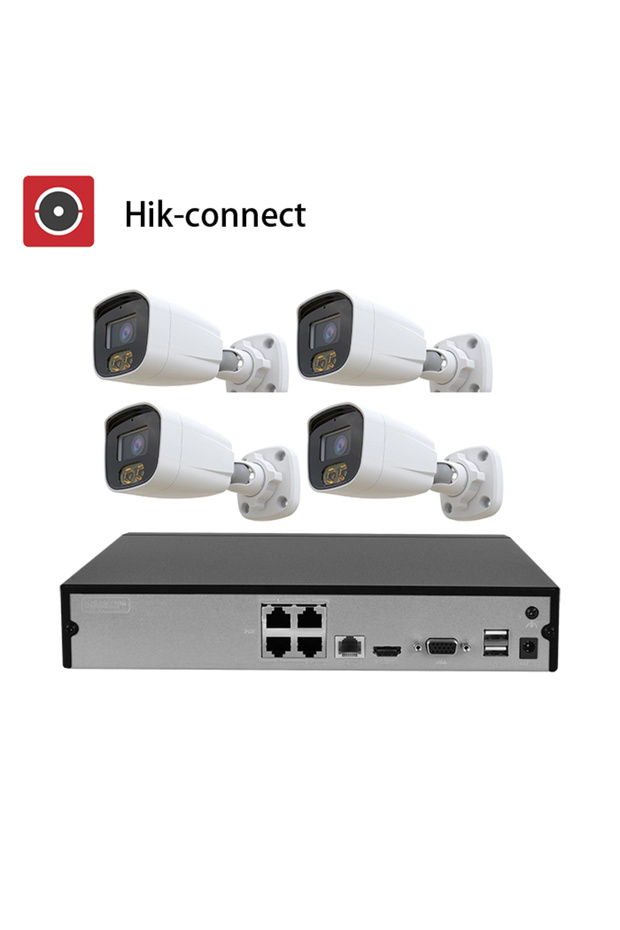 HIK OEM 5MP/6MP/8MP PoE CCTV Security Surveillance System - Motion Detection, Two-way Audio, 4/8/16 - 6