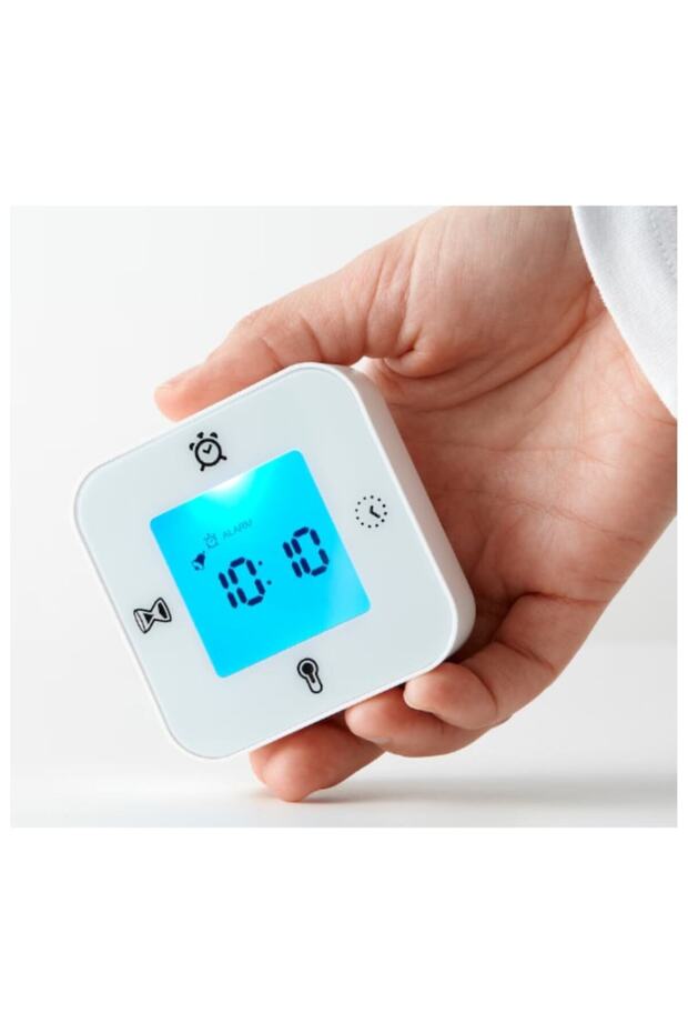 Table/desk clock, Thermometer/Timer, 7x7 cm - 2