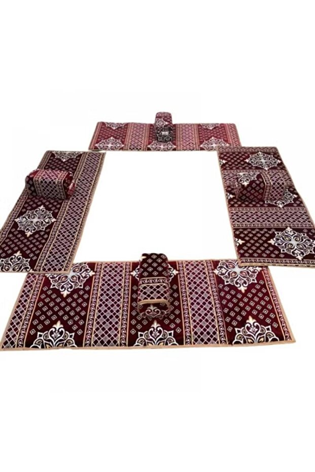 Turkish Picnic Mat 8 Pieces (200 x 70 cm) Padded and Foldable for 8 People - 1