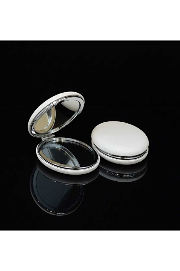 مرايا بيضاوي بلون ابيض 12حبه - 1