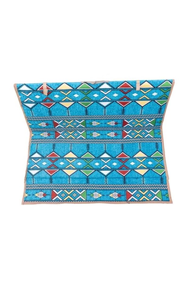 Turkish Ground Picnic Mat 5 Pieces (200x300)cm Padded with 4 Ground Chairs and a Mat - Comfortable Seating and Foldable for 9 People - 3