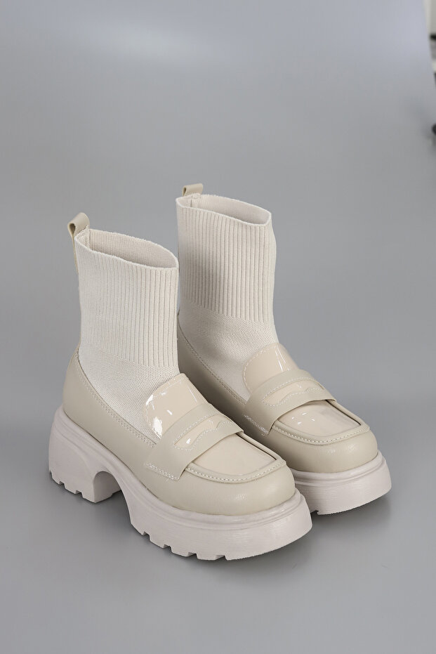 DVMD 3500 Çoraplı Loafer Model Bot - 1