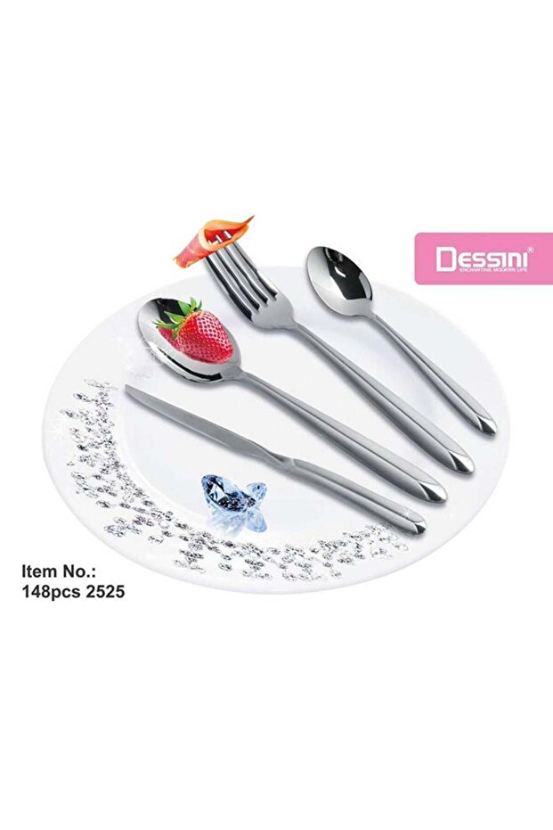 148Pcs Cutlery Set Silver - 1