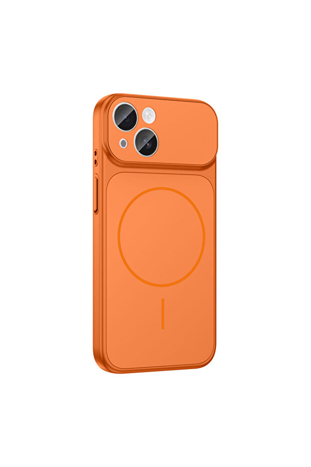 Apple iPhone 13 Kılıf Zore M-Safe Şarj Özellikli Kamera Korumalı Formen Kapak - 1