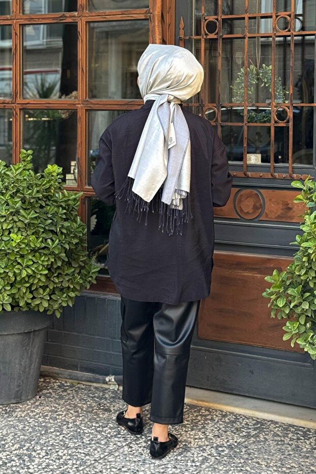 Gömlek W-6146 Siyah - 4