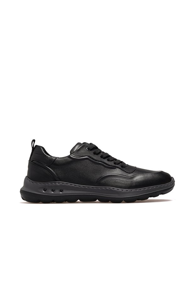 Men's Leather Comfort Casual Daily Shoes 25K H1050 m Black