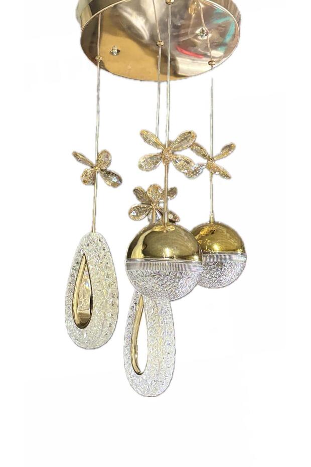 Arya Model 4Toplu Modern Ledli Avize - 1