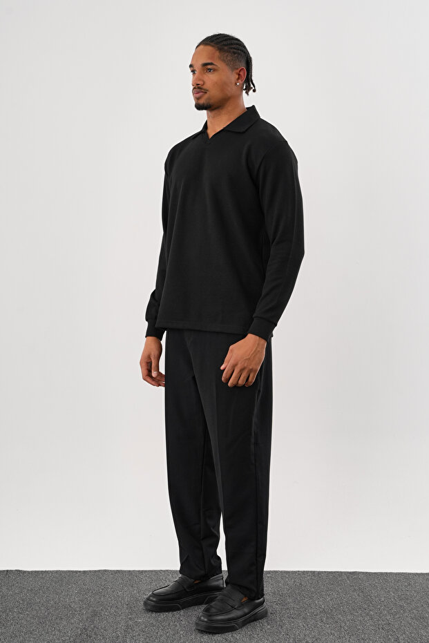 MELLOW Oversize Sweatshirt Siyah - 4