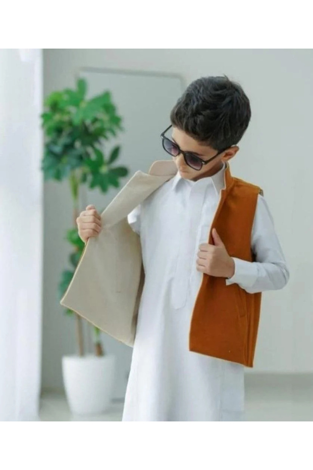 Reversible children's vest or jacket 🔴 📩When purchasing, please include the age in a comment to get the exact size - 1