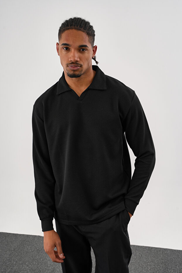 MELLOW Oversize Sweatshirt Siyah - 1