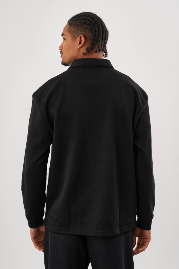 EASE Oversize Sweatshirt Siyah - 5