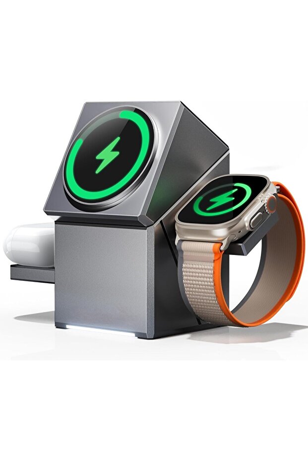 3-in-1 15W Wireless Charging Station (30W Adapter Included)