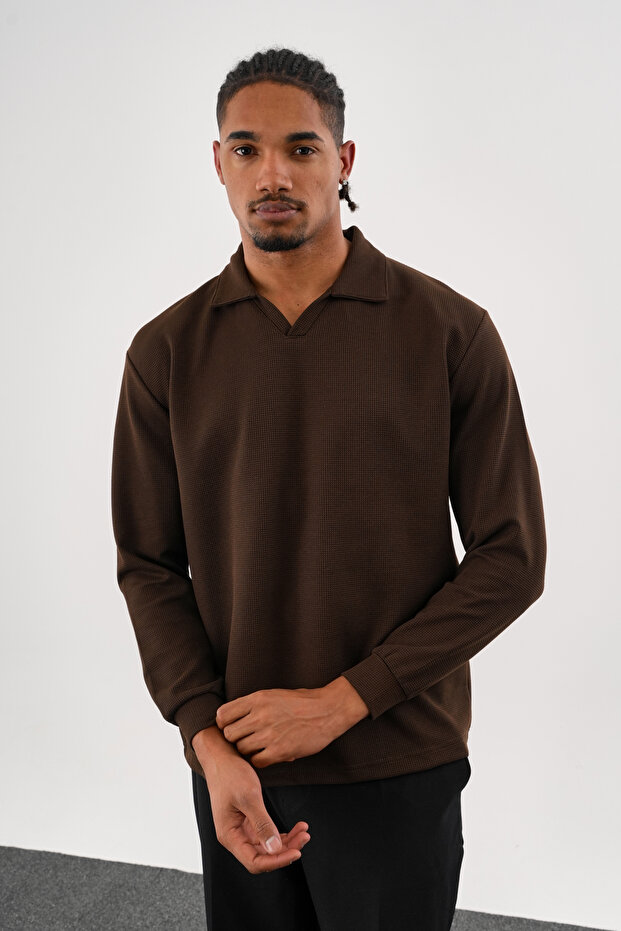 MELLOW Oversize Sweatshirt Kahve - 3