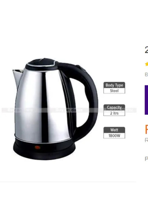2 L Electric Jug Stainless Kettle
