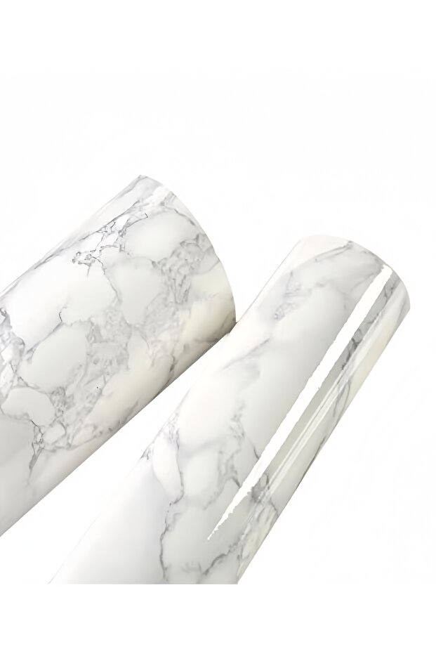 ورق جدران بنقشة رخامية رمادي 60×300 سم - 4