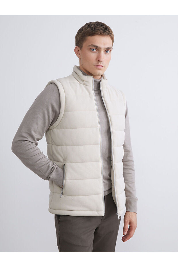 Peak New Season Slim Fit Stand Collar Men's Puffer Vest