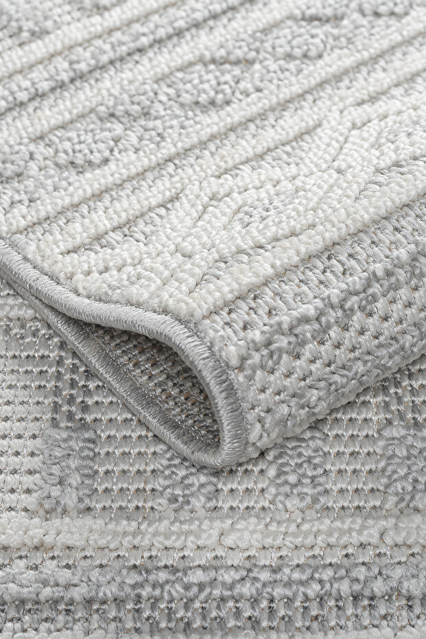 Cream Gray Scandinavian Modern Design Sisal Loop Custom Size Living Room Hallway Rug Runner