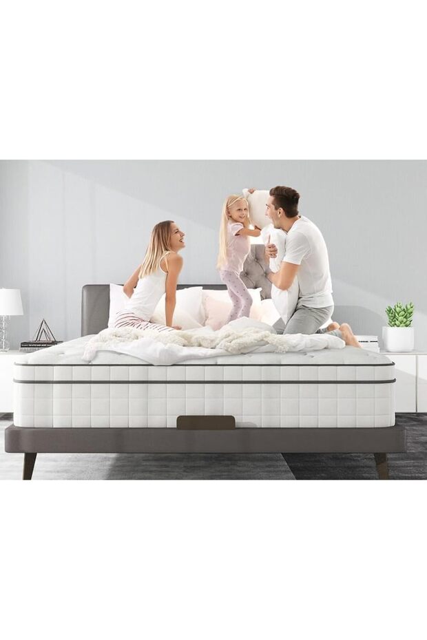 Home Mart Hybrid 20 cm Pocket Spring Mattress with Memory Foam Gel Mattress