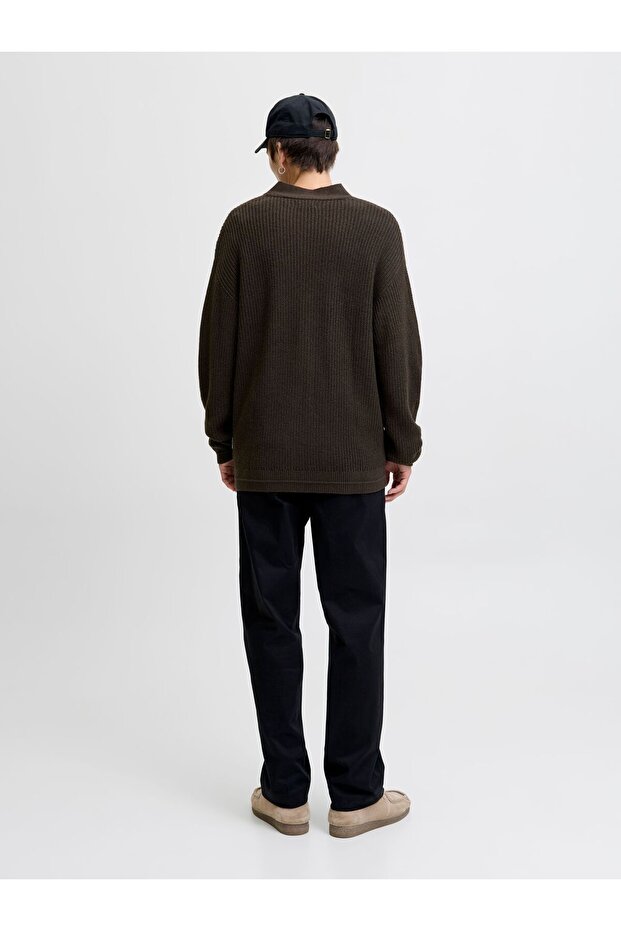 Strickjacke Einfarbig Strickjacke - 3