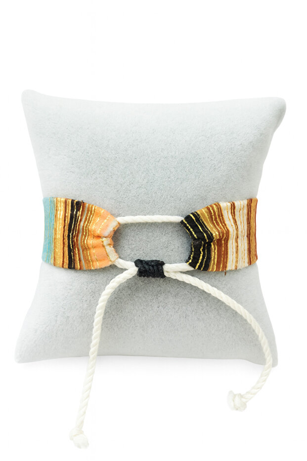 Boho Wave Renkli Kumaş Bileklik - 4
