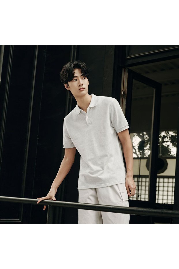 Men's Polo Shirt: Cotton Pique, Short Sleeve | Korea Collection