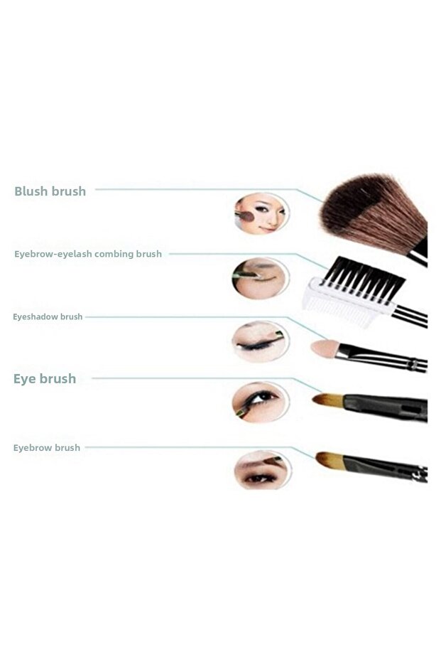 Makeup Brush Set 5 Pieces - 2