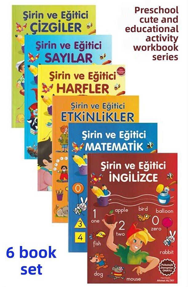 Preschool Cute and Educational Activity Works Array (6 Book Set)