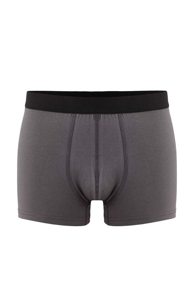 Çok Renkli 3'lü Paket Desenli/Düz Pamuklu Boxer TMNAW25BX00009 - 2