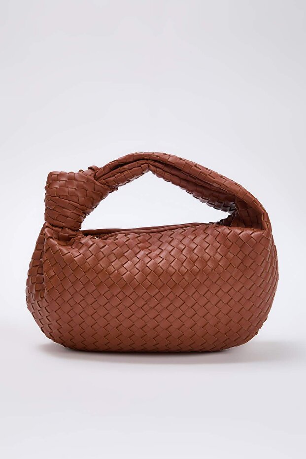 Dámská mini taška přes rameno Kiremit Premium s pleteným detailem TAKAW26OC00072 - 1