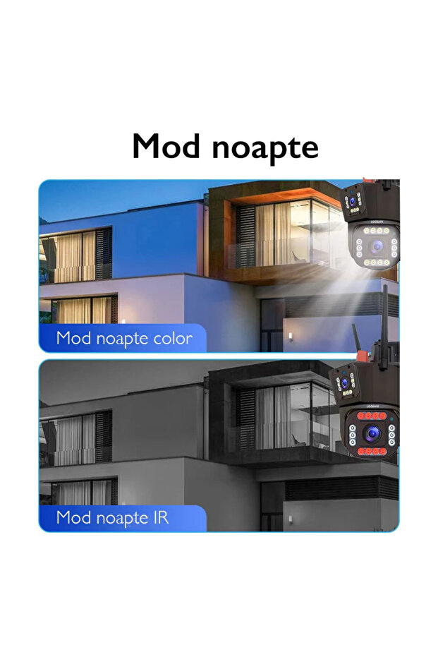 8MP WiFi Triple Camera, 3 Lenses, Ultra HD, Motion Detection and Smart Sensor - 8