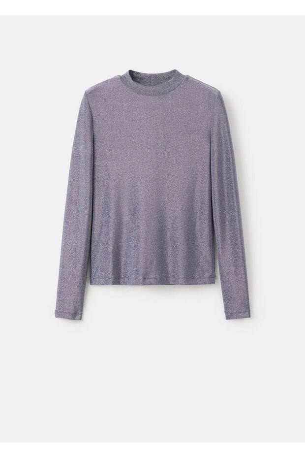 Perkins yakalı simli tişört - 3