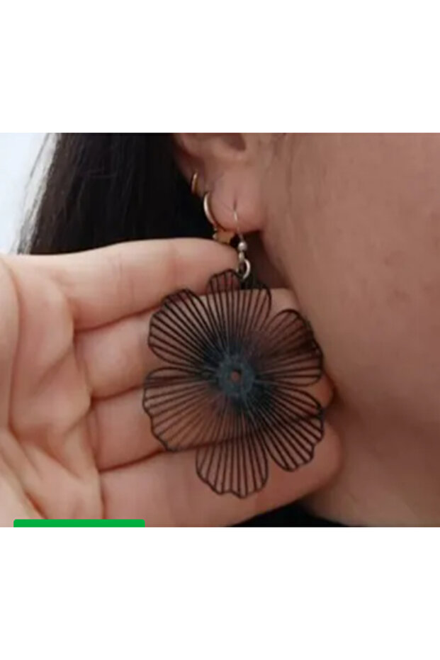 2 Çift Çiçek Küpe - 3