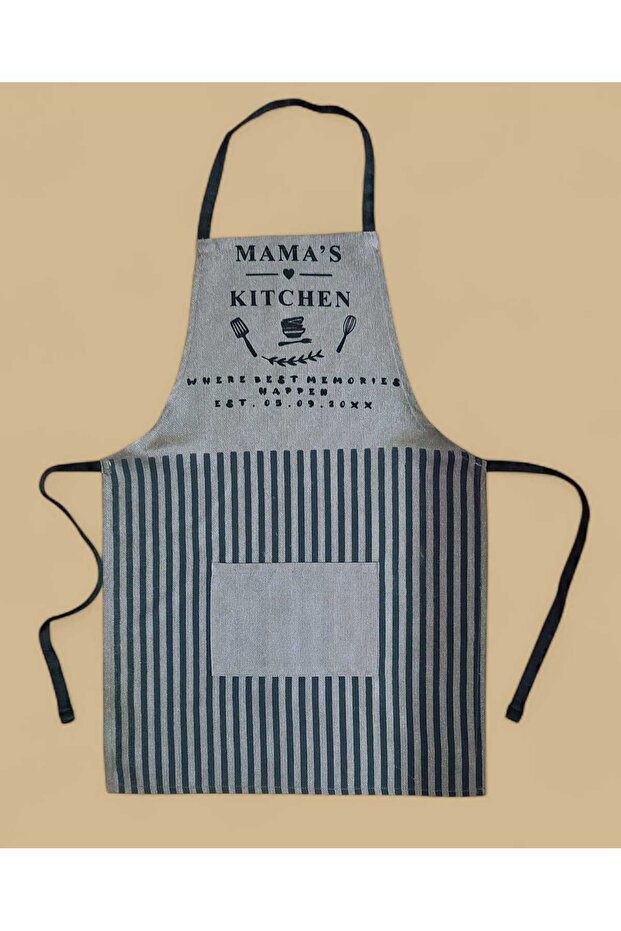 BASIC BASKILI POLYESTER MUTFAK ÖNLÜĞÜ - 2